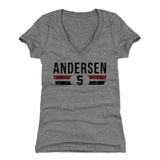 Morten Andersen Women's V-Neck T-Shirt | 500 LEVEL
