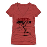 Morten Andersen Women's V-Neck T-Shirt | 500 LEVEL